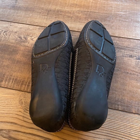 Black Dior flat / loafers with embroidery detail - Picture 7 of 7